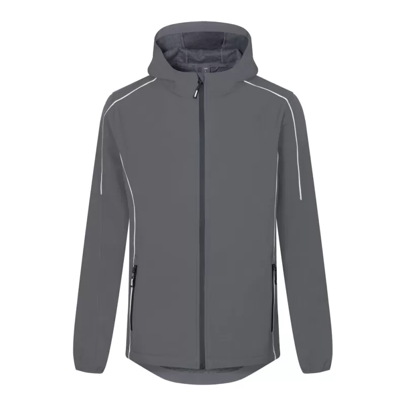 Veste softshell 3 couches légère homme à capuche imperméable, respirante, 260 g/m²