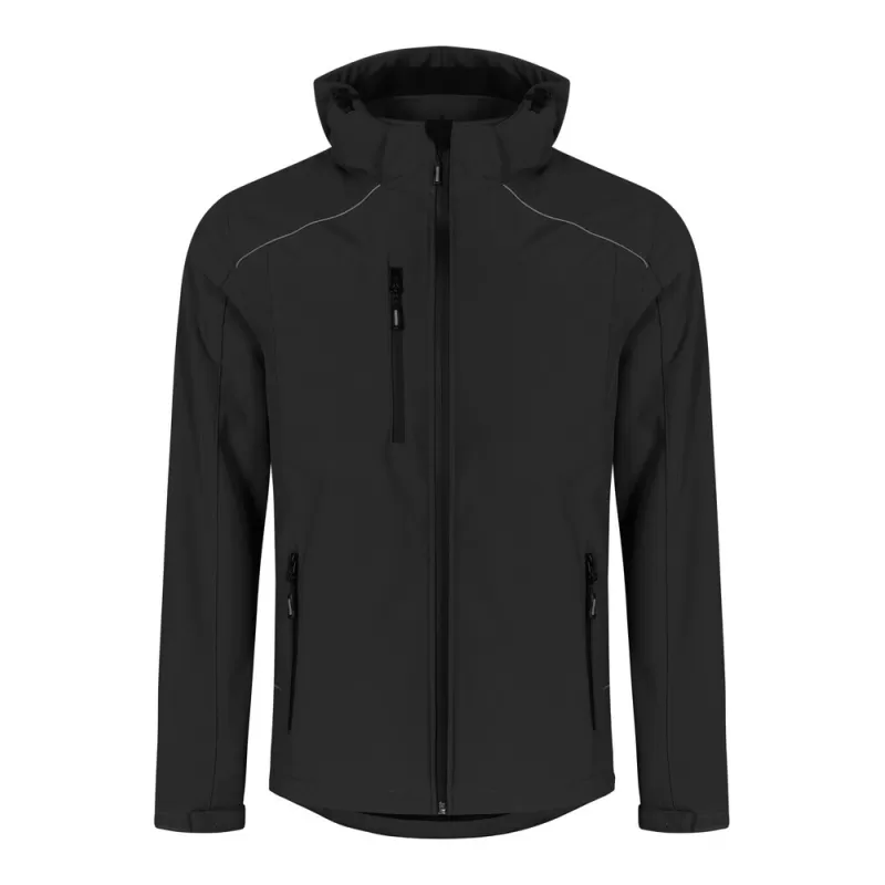 Veste softshell chaude pour homme à capuche, imperméable et respirante, 440 g/m²