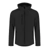 Veste softshell chaude pour homme à capuche, imperméable et respirante, 440 g/m²