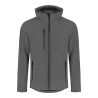 Veste softshell chaude pour homme à capuche, imperméable et respirante, 440 g/m²