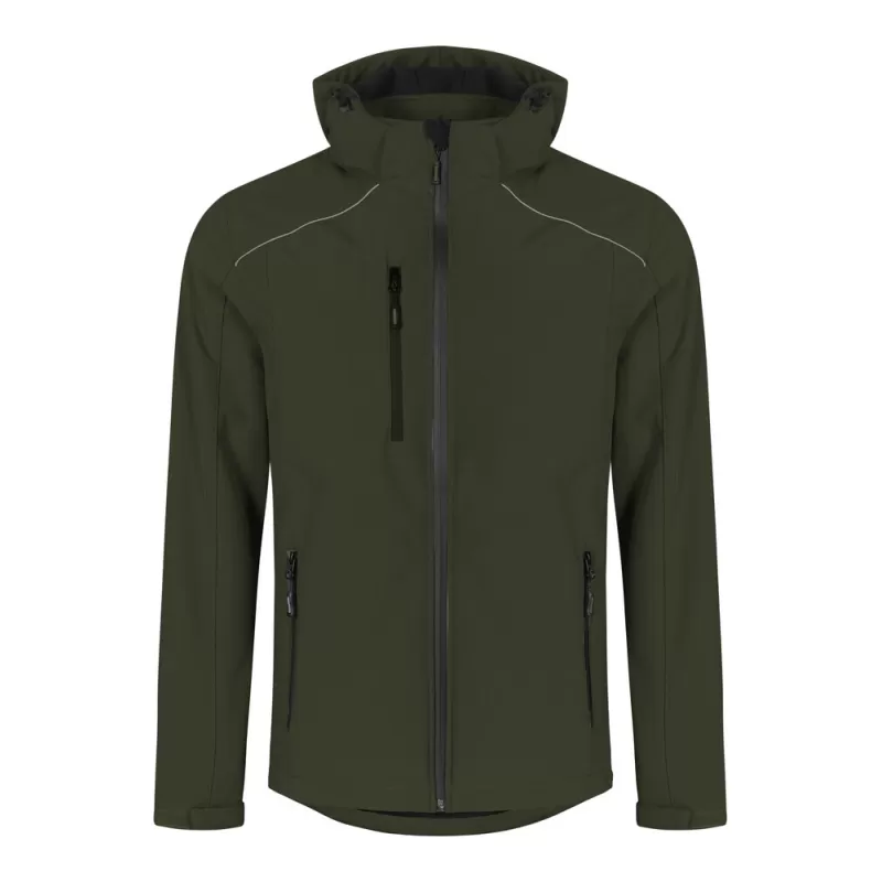 Veste softshell chaude pour homme à capuche, imperméable et respirante, 440 g/m²