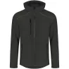 Veste softshell chaude pour homme à capuche, imperméable et respirante, 440 g/m²
