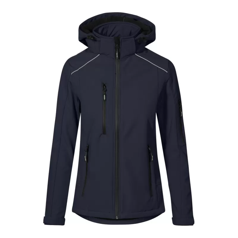 Veste softshell chaude pour femme à capuche, imperméable et respirante, 440 g/m²