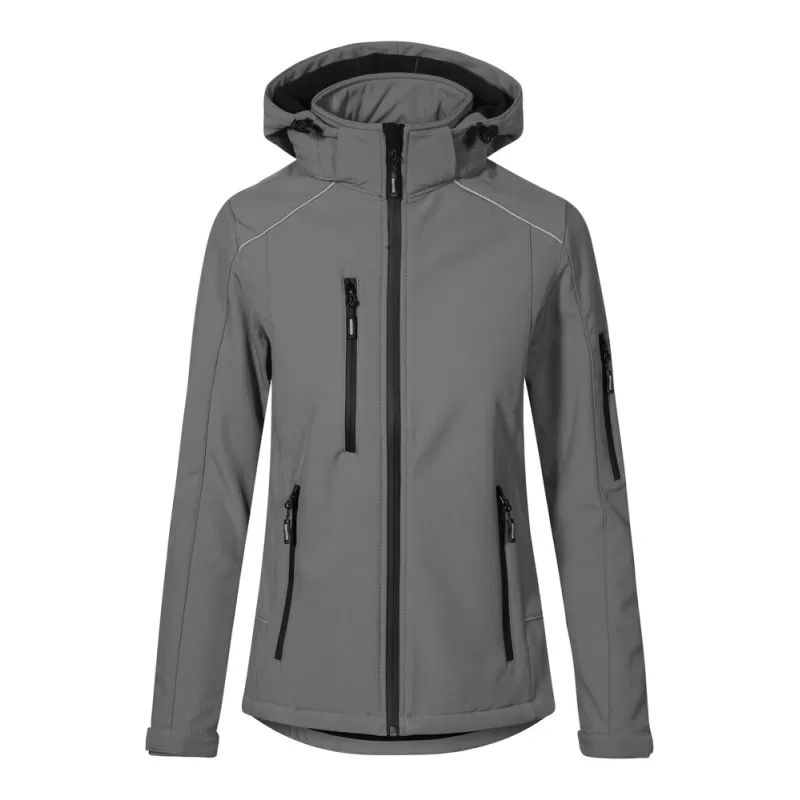 Veste softshell chaude pour femme à capuche, imperméable et respirante, 440 g/m²