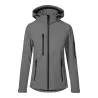 Veste softshell chaude pour femme à capuche, imperméable et respirante, 440 g/m²