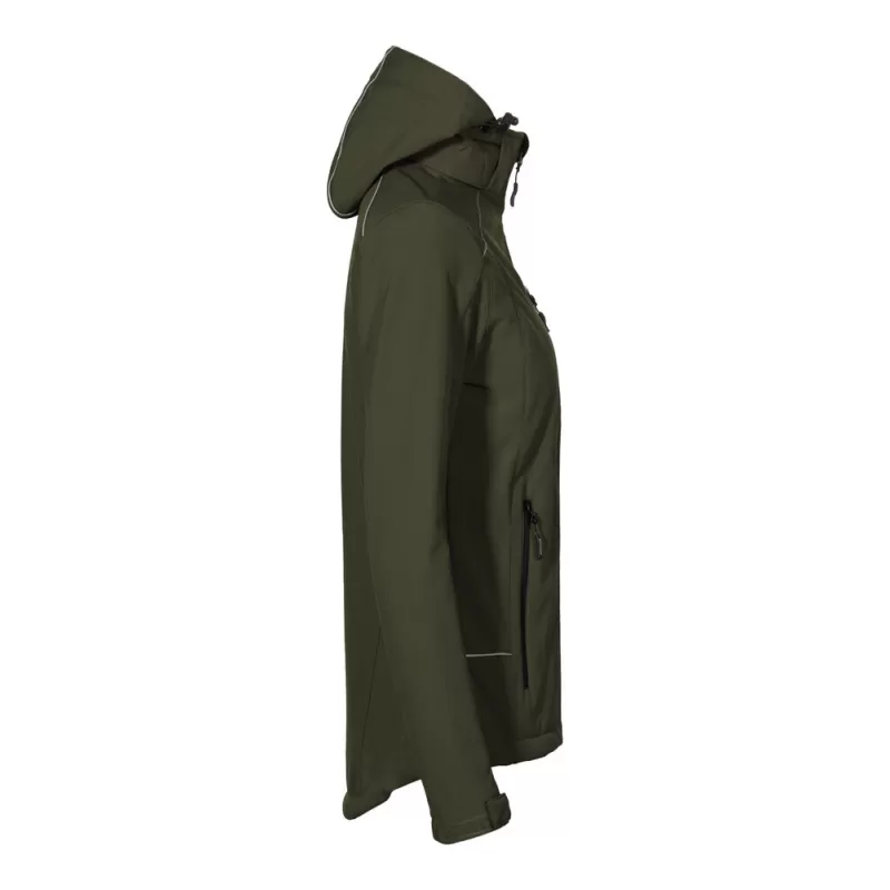 Veste softshell chaude pour femme à capuche, imperméable et respirante, 440 g/m²
