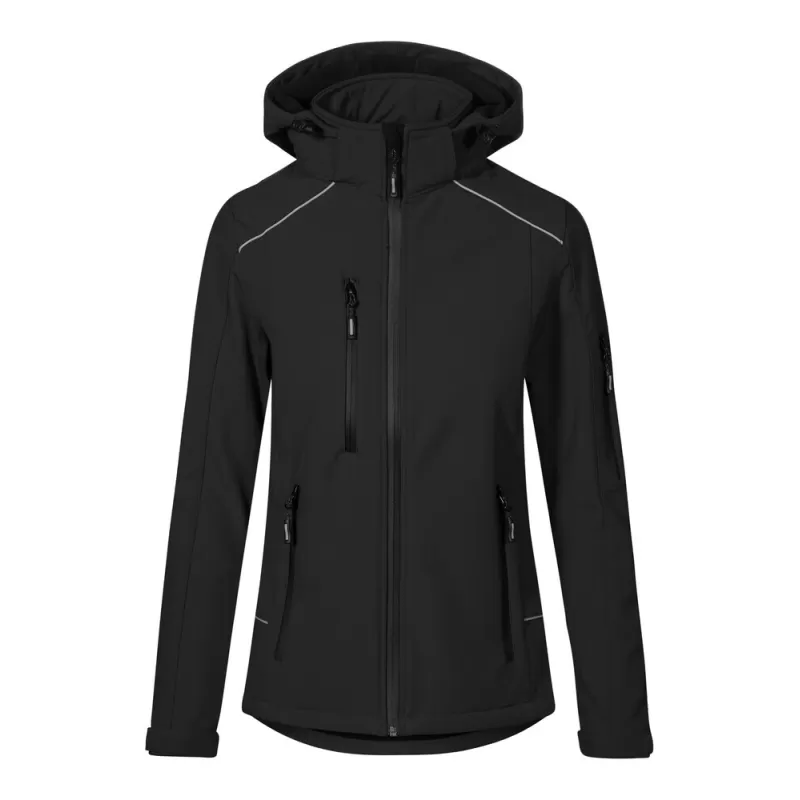 Veste softshell chaude pour femme à capuche, imperméable et respirante, 440 g/m²