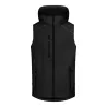 Bodywarmer homme softshell avec capuche, poches zippées, 310 g/m²