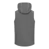 Bodywarmer homme softshell avec capuche, poches zippées, 310 g/m²