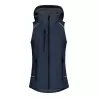 Bodywarmer femme softshell avec capuche, poches zippées, 310 g/m²