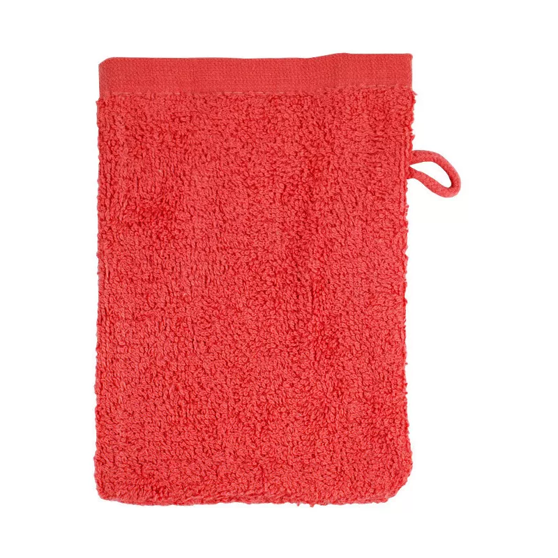 Gant de toilette en coton, boucle de suspension, 500 g/m²