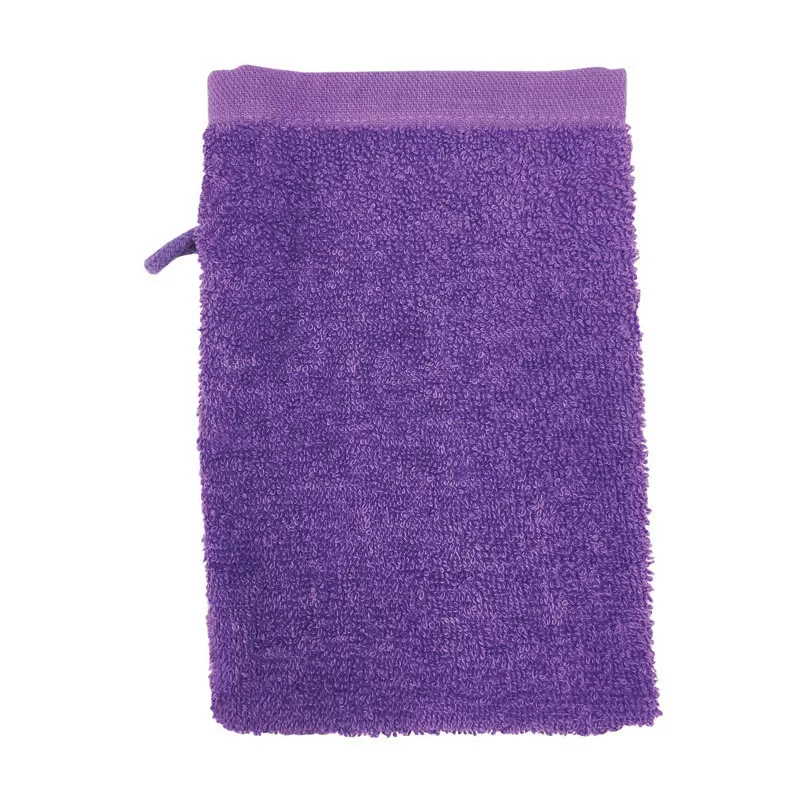 Gant de toilette en coton, boucle de suspension, 500 g/m²