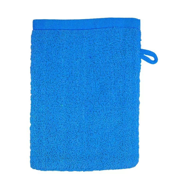 Gant de toilette en coton, boucle de suspension, 500 g/m²