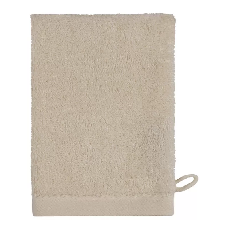 Gant de toilette en coton, boucle de suspension, 500 g/m²