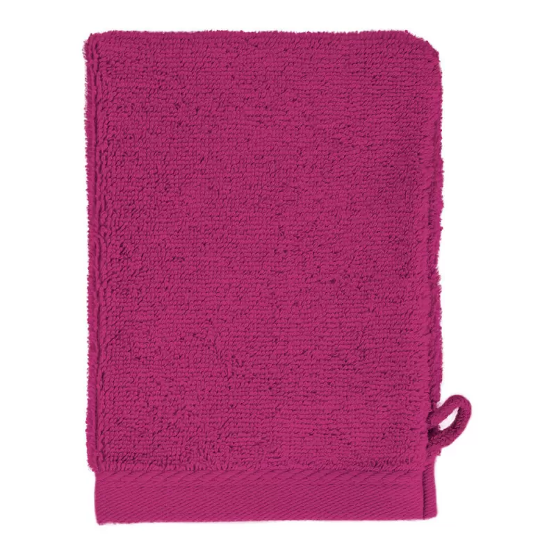 Gant de toilette en coton, boucle de suspension, 500 g/m²