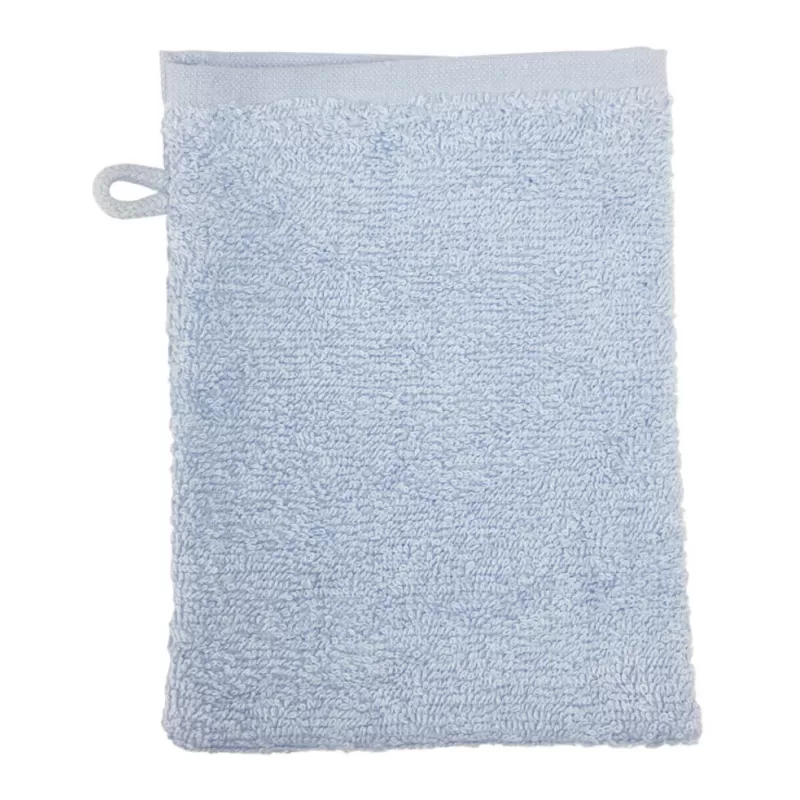 Gant de toilette en coton, boucle de suspension, 500 g/m²