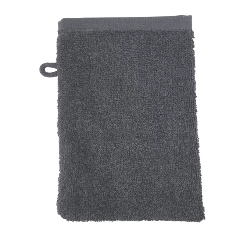 Gant de toilette en coton, boucle de suspension, 500 g/m²