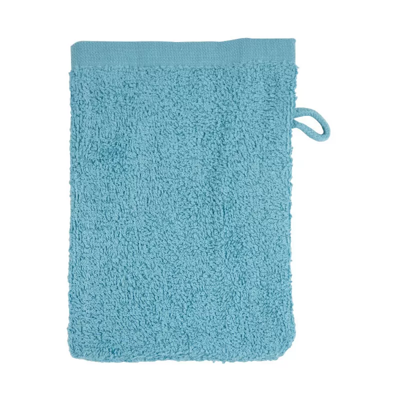 Gant de toilette en coton, boucle de suspension, 500 g/m²