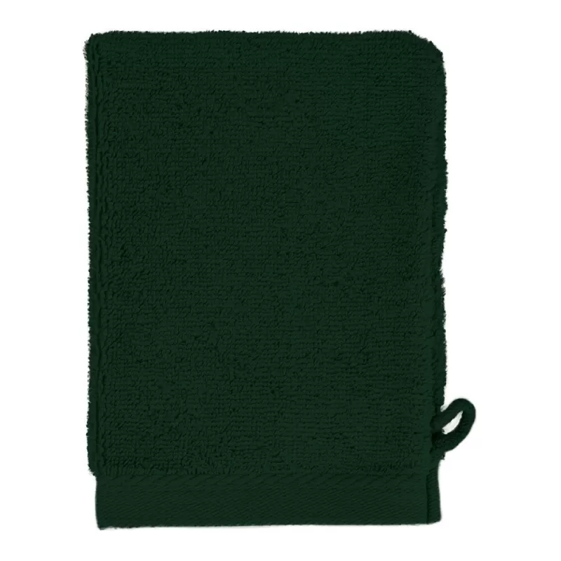 Gant de toilette en coton, boucle de suspension, 500 g/m²