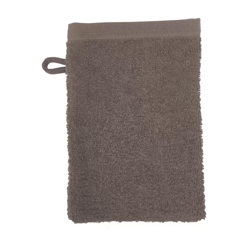 Gant de toilette en coton, boucle de suspension, 500 g/m²