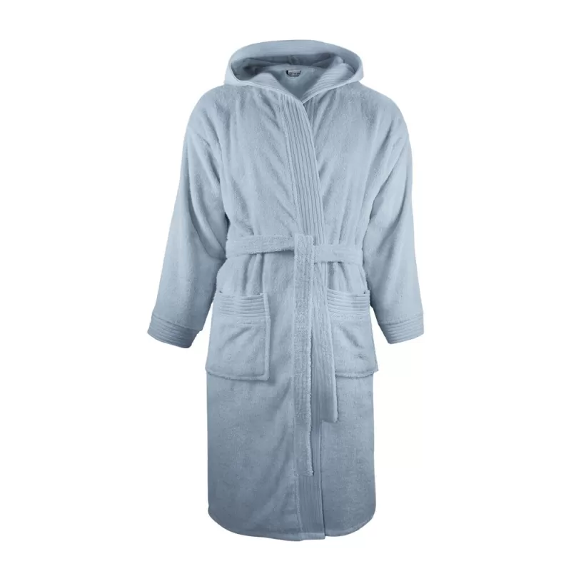 Peignoir à capuche en coton doux absorbant, 2 poches, 420 g/m²