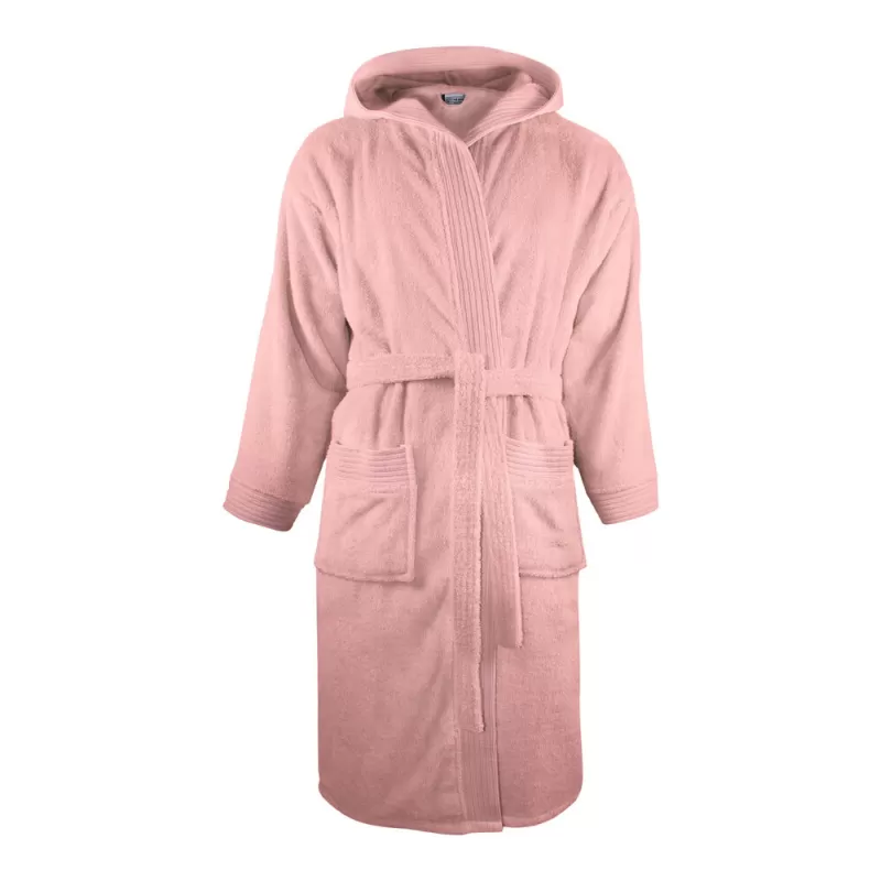 Peignoir à capuche en coton doux absorbant, 2 poches, 420 g/m²