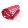 Fouta coton léger avec franges, séchage rapide, format 100 x 180 cm, 150 g/m²