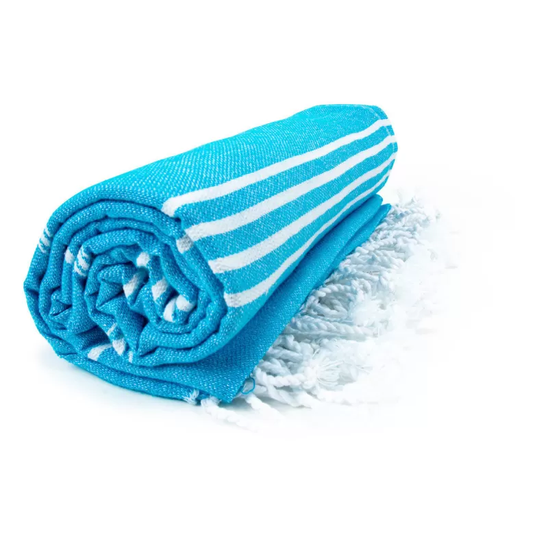 Fouta coton léger avec franges, séchage rapide, format 100 x 180 cm, 150 g/m²
