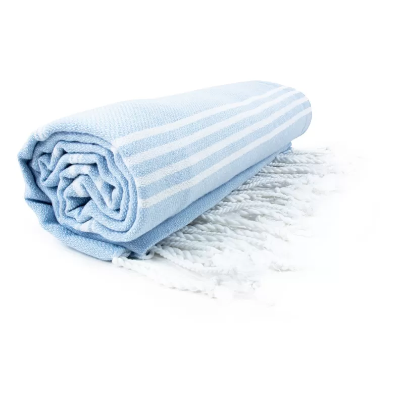 Fouta coton léger avec franges, séchage rapide, format 100 x 180 cm, 150 g/m²