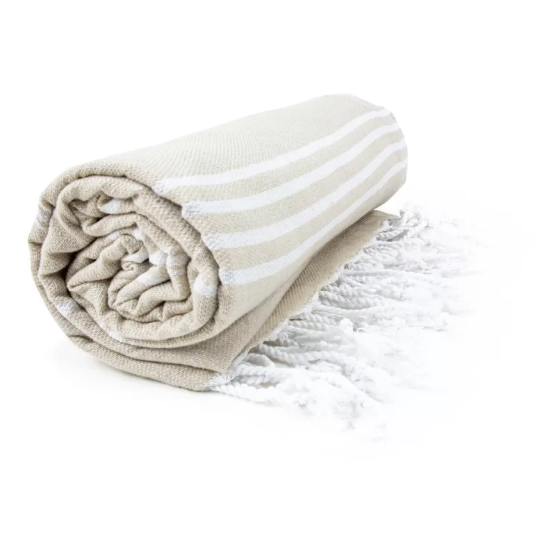 Fouta coton léger avec franges, séchage rapide, format 100 x 180 cm, 150 g/m²