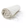 Fouta coton léger avec franges, séchage rapide, format 100 x 180 cm, 150 g/m²
