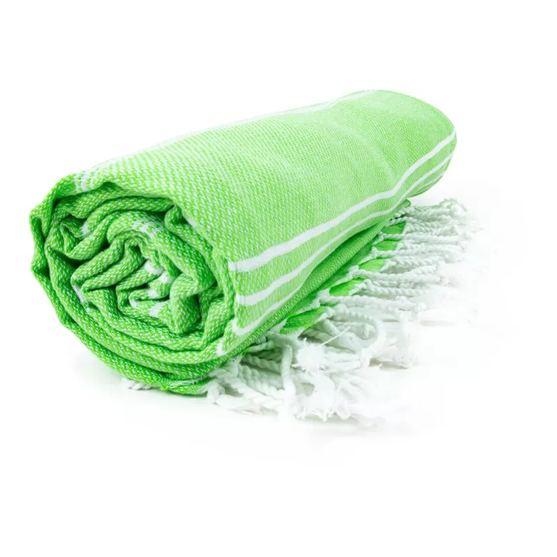 Fouta coton léger avec franges, séchage rapide, format 100 x 180 cm, 150 g/m²