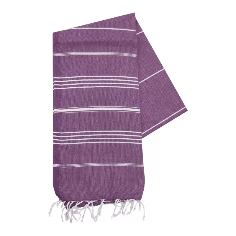 Fouta coton léger avec franges, séchage rapide, format 100 x 180 cm, 150 g/m²