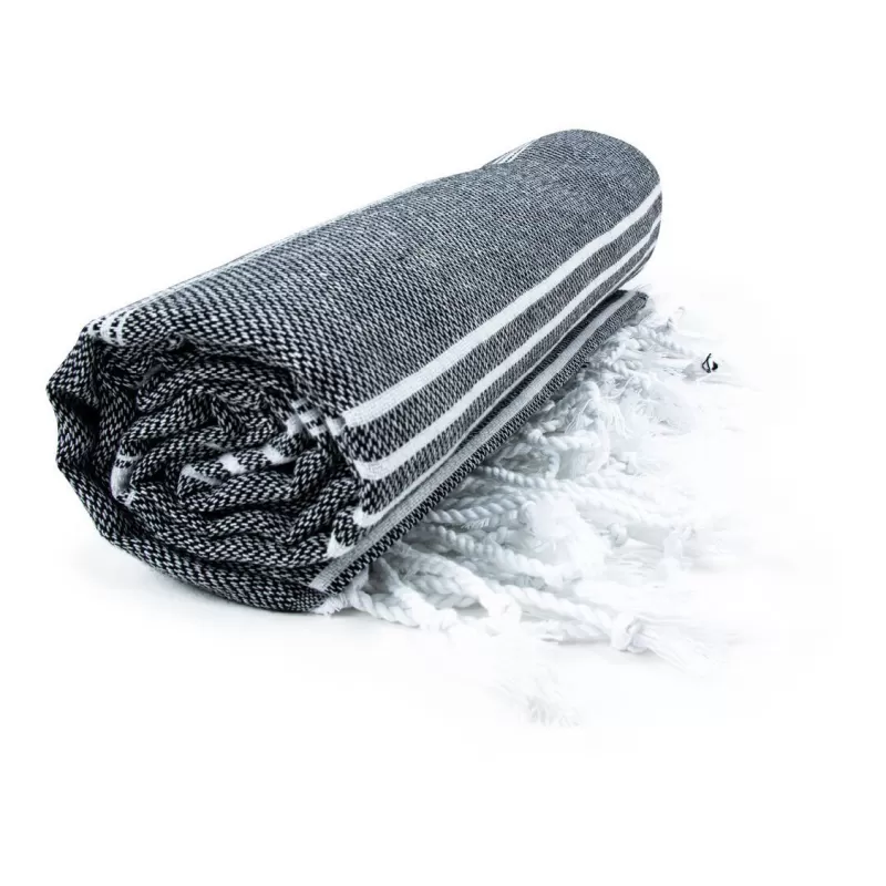 Fouta coton léger avec franges, séchage rapide, format 100 x 180 cm, 150 g/m²
