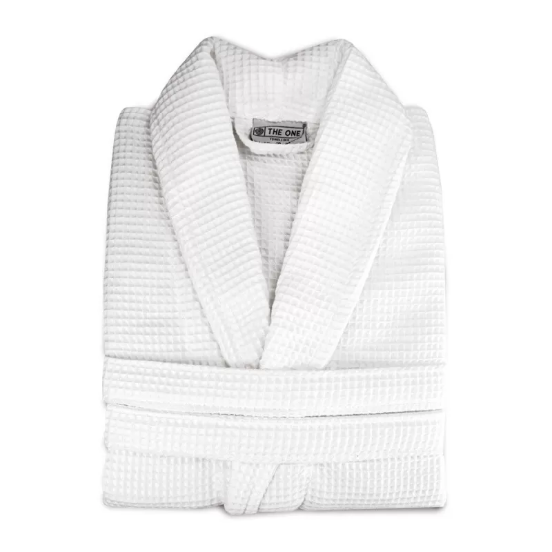 Peignoir en nid d'abeille en coton doux et durable, grande capacité d'absorption, 230 g/m²