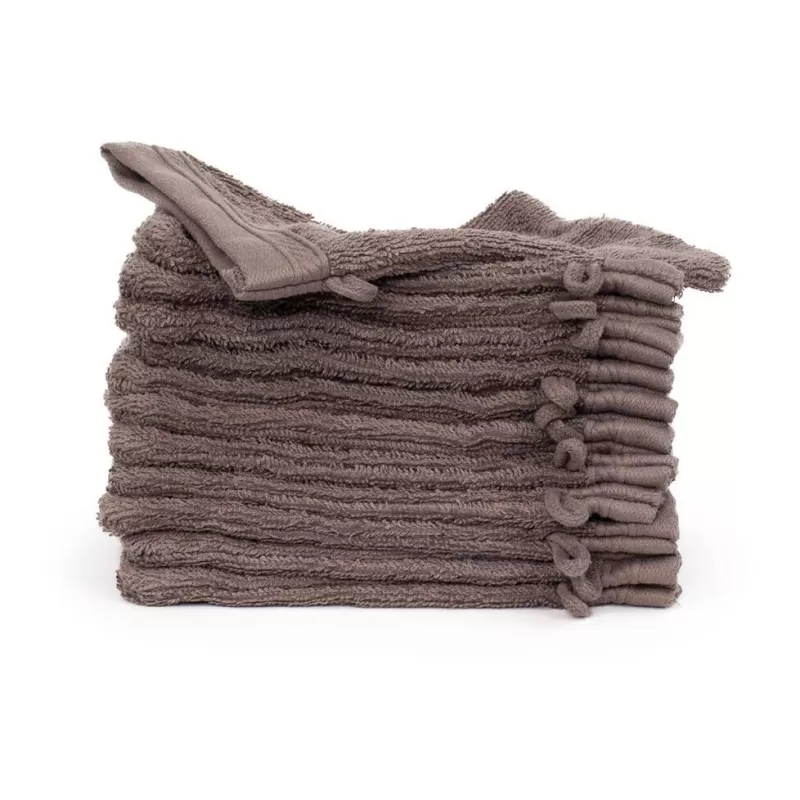 Gant de toilette en coton organique doux et absorbant, 550 g/m²