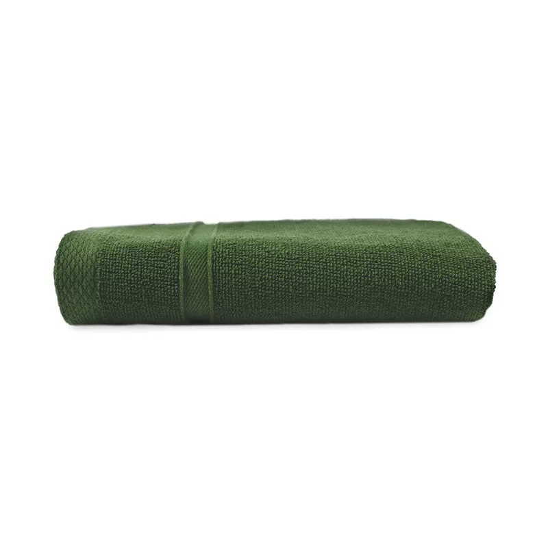 Serviette de toilette en coton et polyester recyclé, format 50 x 100 cm, 450 g/m²