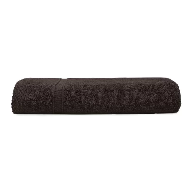 Serviette de bain en coton et polyester recyclé, format 70 x 140 cm, 450 g/m²