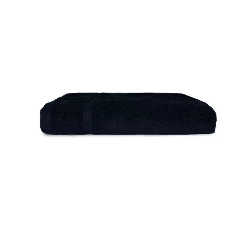 Serviette de bain en coton et polyester recyclé, format 70 x 140 cm, 450 g/m²