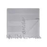 Fouta en éponge en coton terry, franges sur les côtés, 305 g/m²