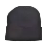 Bonnet tricoté classique acrylique large revers