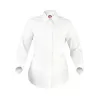Chemisier femme, coton/polyester/élastoléfine, coupe cintrée, manches 3/4, 125 g/m²