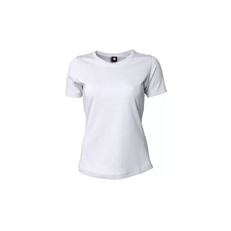 T-shirt femme, coton/polyester, coupe cintrée, manches courtes, 220 g/m²