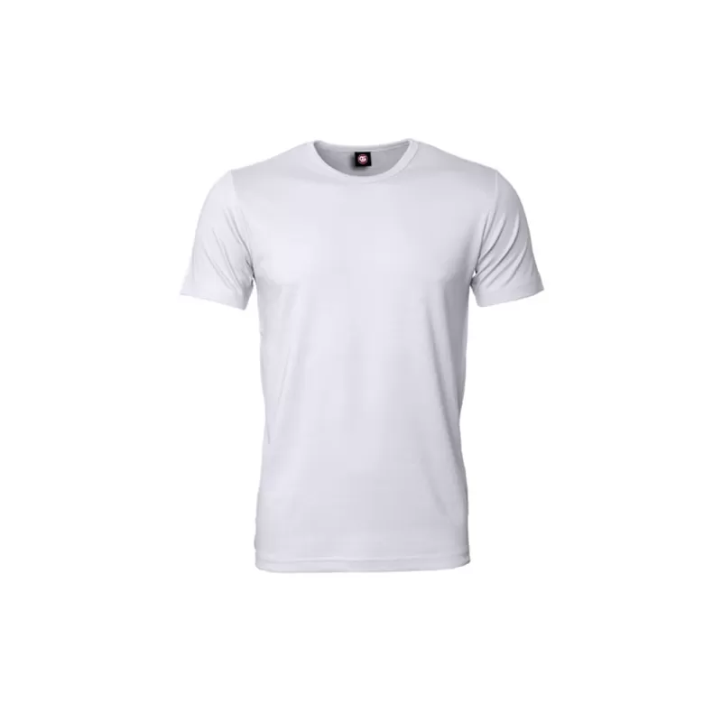 T-shirt homme, coton/polyester, coupe cintrée, manches courtes, 220 g/m²