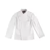Veste de cuisine femme, coton/polyester, coupe cintrée, manches longues, 215 g/m²
