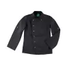 Veste de cuisine femme, coton/polyester, éco-responsable GreeNature, coupe cintrée, manches longues, 215 g/m²