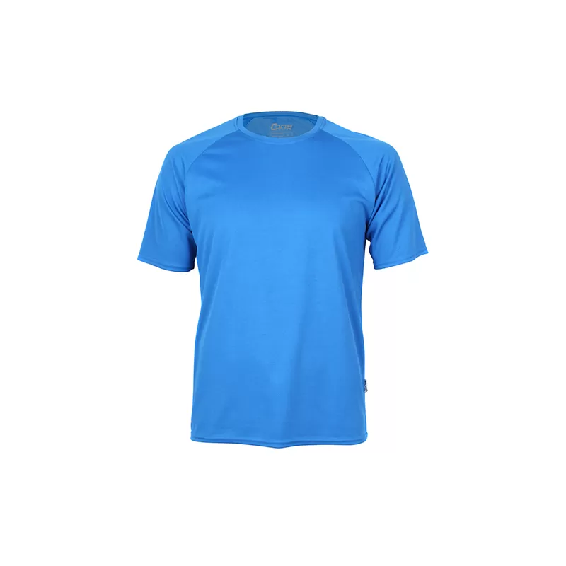 T-shirt de sport homme manches raglan en micro-polyester respirant, coupe ajustée, 135 g/m²