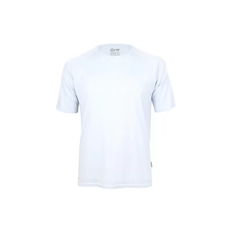 T-shirt de sport homme manches raglan en micro-polyester respirant, coupe ajustée, 135 g/m²