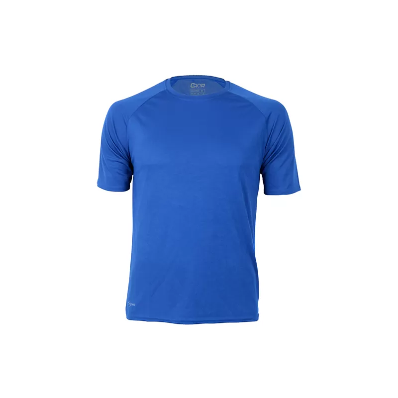 T-shirt de sport homme manches raglan en micro-polyester respirant, coupe ajustée, 135 g/m²