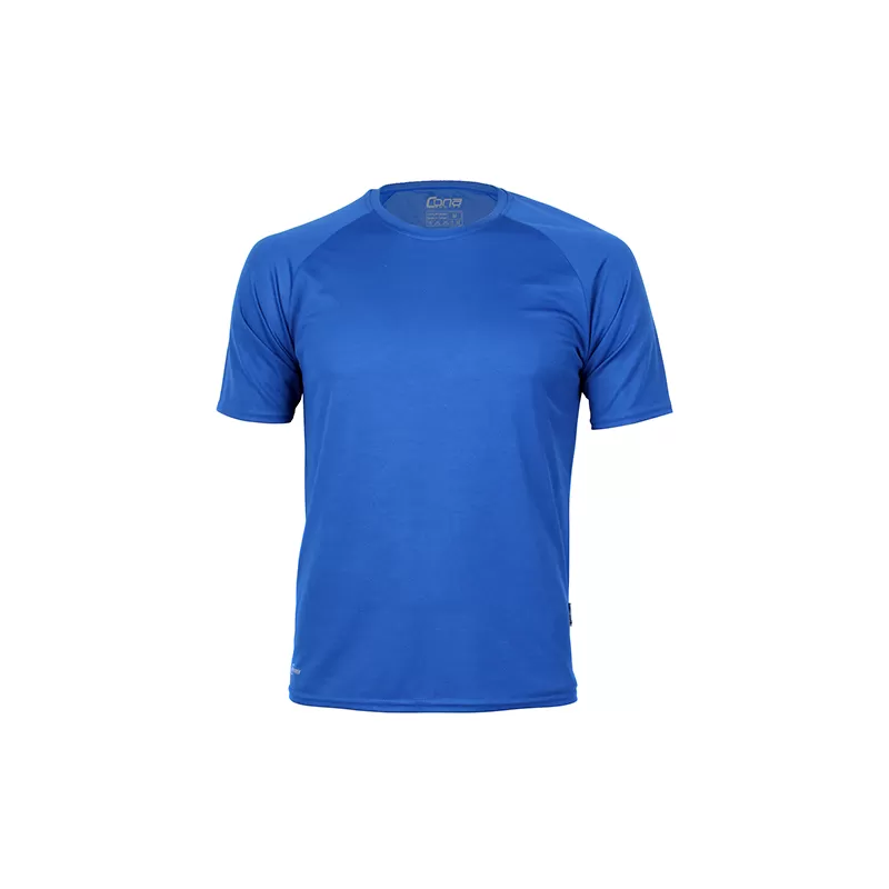 T-shirt de sport homme manches raglan en micro-polyester respirant, coupe ajustée, 135 g/m²